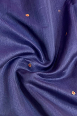 HOV HANDLOOM CHANDERI COTTON SILK SAREE - LOTUS BUTA PALLU - 121