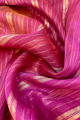 HOV HANDLOOM CHANDERI KATAN SAREE - TRADITIONAL BORDER - 111