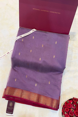 HOV HANDLOOM CHANDERI SAREE - BIG NAKSHI BORDER - 112