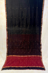 HOV HANDLOOM CHANDERI PATTU SILK SAREE - SMALL NAKSHI BORDER - 115