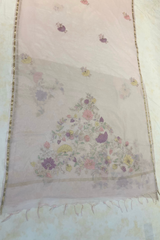 HOV MUL COTTON CHANDERI SAREE - EMBROIDERY- 01