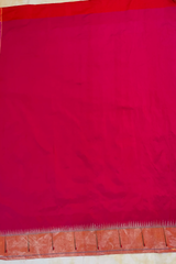HOV EXCLUSIVE HANDLOOM PAITHANI SILK SAREE - SINGLE MUNIYA - Pink - 023