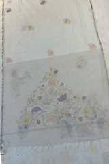 HOV MUL COTTON CHANDERI SAREE - EMBROIDERY- 01