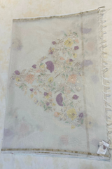 HOV MUL COTTON CHANDERI SAREE - EMBROIDERY- 01