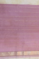 HOV HANDLOOM KADHUA BANARASI KATAN SILK SAREE - RANGKAT - LIGHT BLUE,PINK - 133