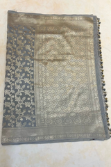 HOV HANDLOOM BANARASI KATAN SILK SAREE - JAANGLA - 130