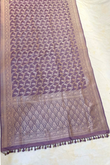 HOV HANDLOOM BANARASI KATAN SILK SAREE - JAANGLA - 130