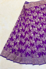 HOV HANDLOOM BANARASI KATAN SILK SAREE - JAANGLA - 130