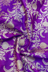 HOV HANDLOOM BANARASI KATAN SILK SAREE - JAANGLA - 130