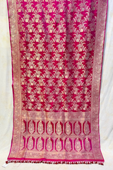 HOV HANDLOOM BANARASI KATAN SILK SAREE - JAANGLA - 130