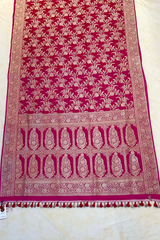 HOV HANDLOOM BANARASI KATAN SILK SAREE - JAANGLA - 130