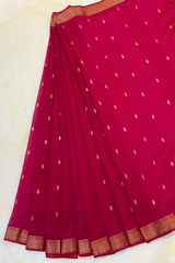 HOV HANDLOOM CHANDERI SAREE - BIG NAKSHI BORDER - 112