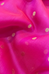 HOV HANDLOOM CHANDERI KATAN SAREE - TRADITIONAL BORDER - 110
