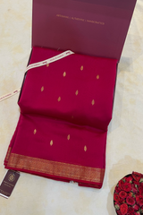 HOV HANDLOOM CHANDERI SAREE - BIG NAKSHI BORDER - 112