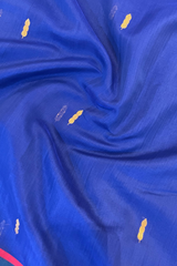HOV HANDLOOM CHANDERI SAREE -HALF & HALF - 3 LEAF BUTA - 105