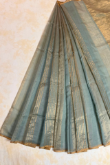 HOV HANDLOOM CHANDERI COTTON SILK SAREE - STRIPES - 119