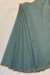 HOV HANDLOOM CHANDERI SAREE - SMALL NAKSHI BORDER - 113