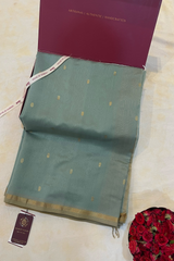 HOV HANDLOOM CHANDERI SAREE - SMALL NAKSHI BORDER - 113