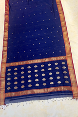 HOV HANDLOOM CHANDERI SAREE - BIG NAKSHI BORDER - 112
