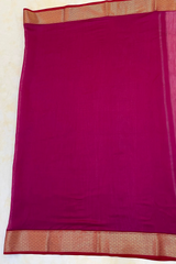 HOV HANDLOOM CHANDERI SAREE - BIG NAKSHI BORDER - 112