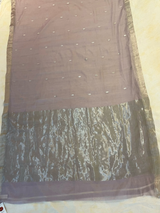 HOV HANDLOOM CHANDERI SAREE - SMALL LEAF - 101
