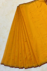 HOV HANDLOOM CHANDERI PATTU SILK SAREE - SMALL NAKSHI BORDER - 115