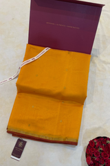 HOV HANDLOOM CHANDERI PATTU SILK SAREE - SMALL NAKSHI BORDER - 115