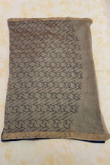 HOV Hand-Block Print Saree Zari Border - 005-01