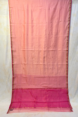 HOV HANDLOOM CHANDERI PATTU SILK SAREE - SMALL NAKSHI BORDER - 115