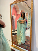 HOV Handloom Chanderi Half Tissue Saree - Round Buta - 003-05,09