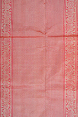 Real Zari Handloom Kadhua Banarasi Katan Silk Saree - Jaangla - Red