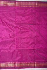 Handloom Paithani Silk Saree - Classic Pallu - Violet
