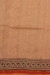 Cotton Hand Block Print Saree - Red Madder Saree