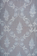 Pure Mul Mul Set Mukaish Badla Work-Blue
