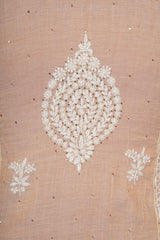 Chikankari Pure Tissue Suit Set Mukaish Badla Work