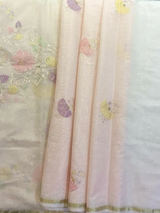 HOV MUL COTTON CHANDERI SAREE - EMBROIDERY- 01