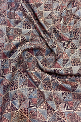 HOV AJARAKH HAND-BLOCK PRINT SAREE - NATURAL DYES - TUSSAR SILK WITH MULBERRY - 019