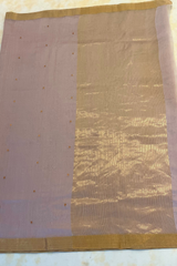 HOV HANDLOOM CHANDERI SAREE - SILK MINI ROUND RED MEENA - 109