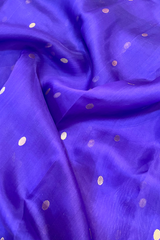 HOV HANDLOOM CHANDERI KATAN SAREE - TRADITIONAL BORDER - 110
