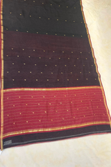 HOV HANDLOOM CHANDERI PATTU SILK SAREE - SMALL NAKSHI BORDER - 115