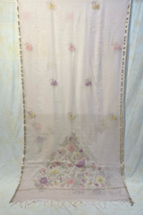 HOV MUL COTTON CHANDERI SAREE - EMBROIDERY- 01