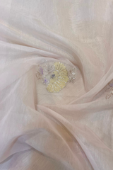 HOV MUL COTTON CHANDERI SAREE - EMBROIDERY- 01