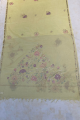 HOV MUL COTTON CHANDERI SAREE - EMBROIDERY - 01