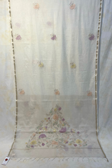 HOV MUL COTTON CHANDERI SAREE - EMBROIDERY- 01