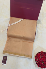 HOV HANDLOOM CHANDERI PATTU SILK SAREE - SMALL NAKSHI BORDER - 115