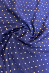 HOV Handloom Banarasi Crepe Silk Saree - Butidar All Over - Dark Blue - 075