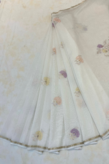 HOV MUL COTTON CHANDERI SAREE - EMBROIDERY- 01