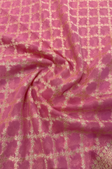 HOV Handloom Banarasi Georgette Silk Saree - All Over Jaali Design Aboli - 081