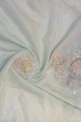 HOV MUL COTTON CHANDERI SAREE- EMBROIDERY - 01