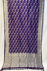 HOV HANDLOOM BANARASI KATAN SILK - SAREE - JAANGLA - 130